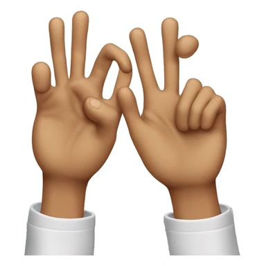 Two hand who knocking each other 3 times lite they did in friends  sticker