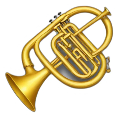 golden trombone badge sticker