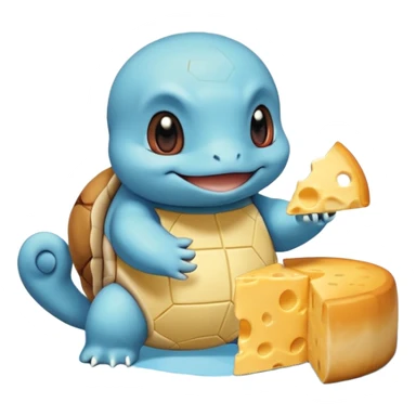 squirtle eat a cheese sticker
