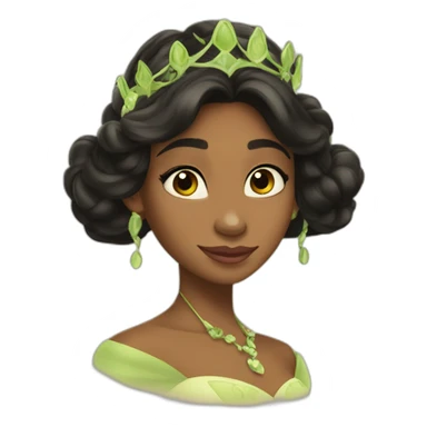 Tiana princess and the frog sticker