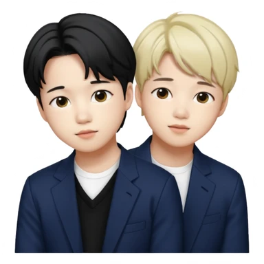 BTS Jimin with BTS Suga sticker