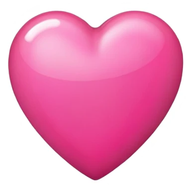 Bright pink heart with the initial i sticker