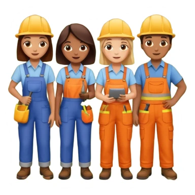 Make a photo of 5 project managers, specificly 3 girls and 2 boys, that are making project for improvment of the vineyard sticker