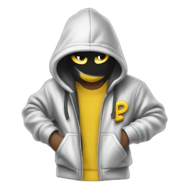 Urban Rebel can be featured in the brand's logo, perhaps striking a confident pose or holding a graffiti can. sticker