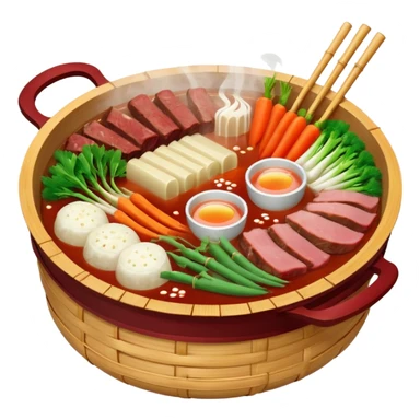 Two flavour hotpot sticker