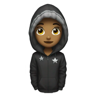 Snap chat black star sticker