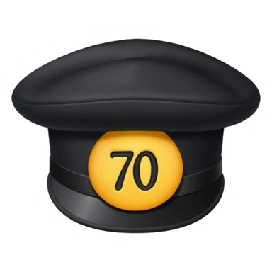 A black hat with the numbers 701 on the front  sticker