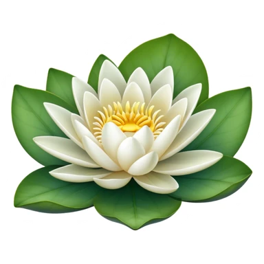 single Water Lily, straight stem sticker