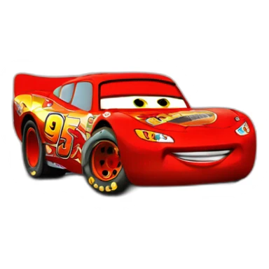 Lightning MCQUEEN With the number 95  sticker