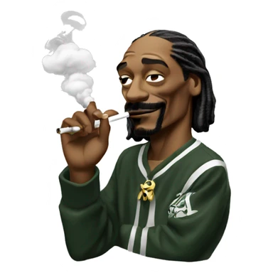 snoop dogg smoking  sticker