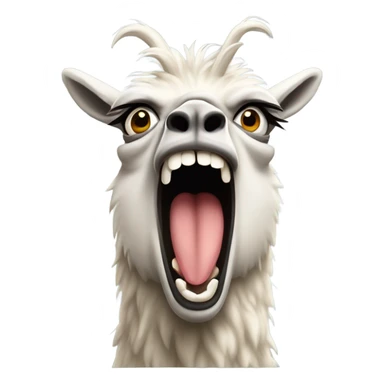 Angry lama  sticker