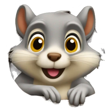 Distracted squirrel sticker