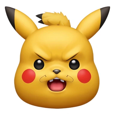 pikachu angry sticker