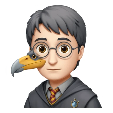 buckbeak and harry potter sticker