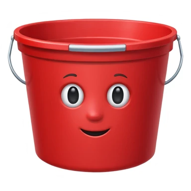 red bucket sticker