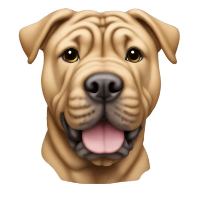 Light brown shar-pei  sticker