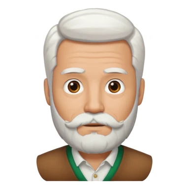 man with mexican on my white hair with a beard sticker