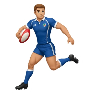 Rugby player Kickoff the ball  sticker