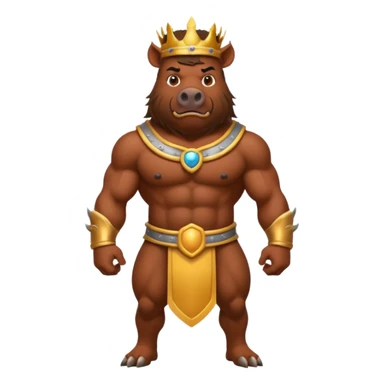 boar King, standing sticker