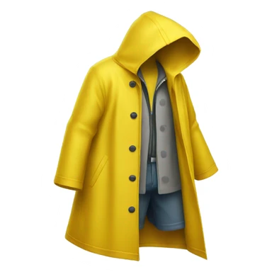 yellow raincoat sticker