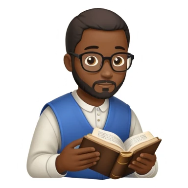 Black guy ready bible sticker