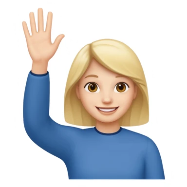 Quelqu'un qui salue sticker