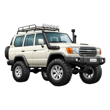 white land cruiser  sticker
