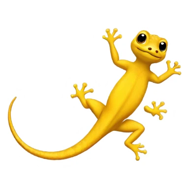 Yellow gecko sticker