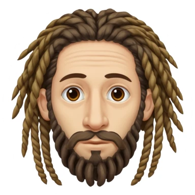Jewish man with dreads and yamachka and big nose sticker