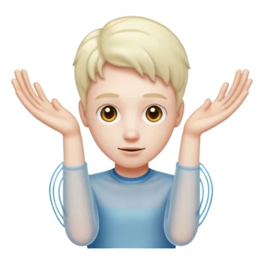 squiggly arms sticker