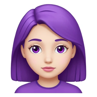 Purple girl sticker