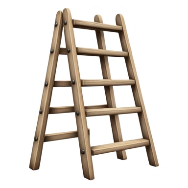 Wooden ladder sticker