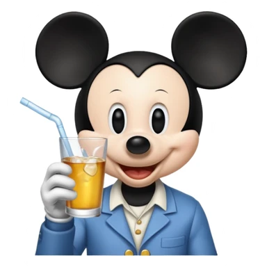 Mickey qui boit de la vodka  sticker