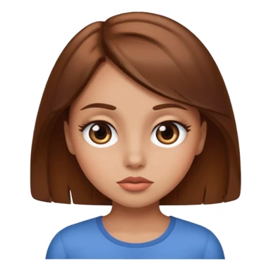 Sassy girl eye roll sticker