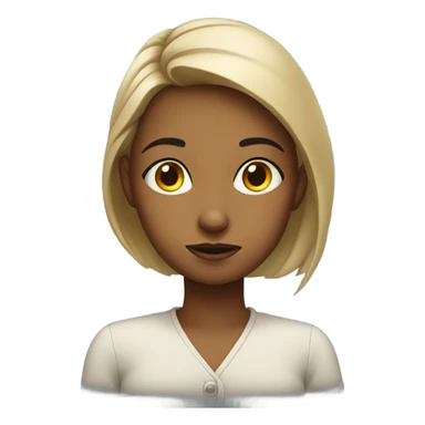 Girl side eye sticker