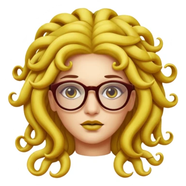 Medusa Versace with glasses  sticker