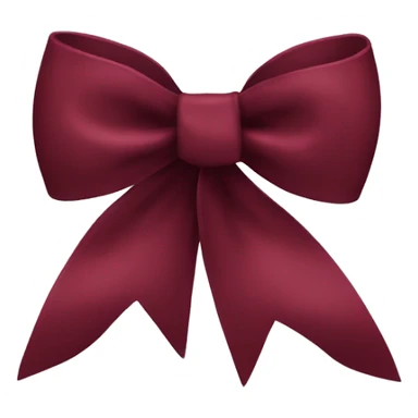 Wine red color bow sticker