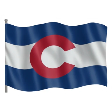Real flag of Colorado sticker