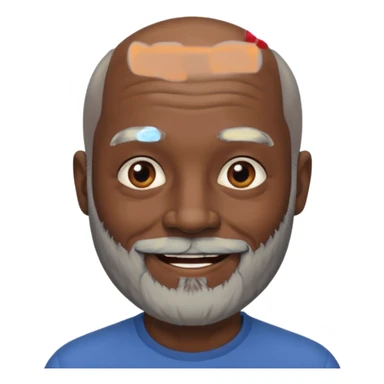 my dad buts he is black and not old with a grey beard and no hair i said gray hair but he is not old sticker