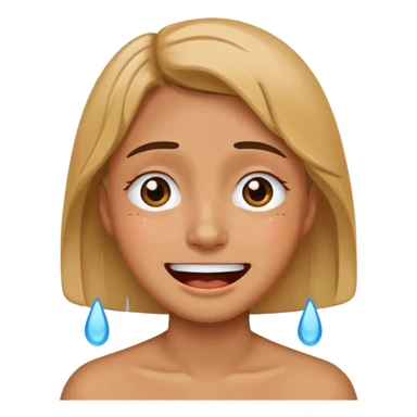 I want to create an emoji in that image we can see both Sad and happy feeling simultaneosly  give in Ai generated face  sticker