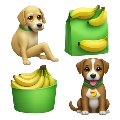 perro con disfraz de banana verde y cara de Minio sticker