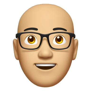 Asian guy(Vietnamese) wearig glasses sticker