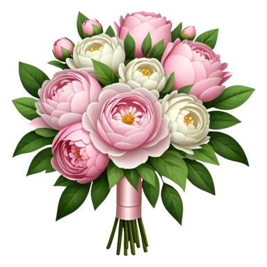 Bridal bouquet with flowers sticker