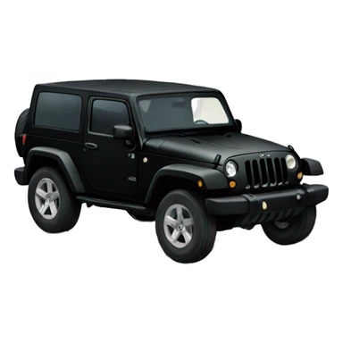 Black Jeep Wrangler in the Mountains sticker