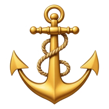 Anchor ambersand sticker