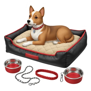 Goals:
1) Isometric view
2) Physically realistic portrayed in a way that would be expected to the average person
3) Avoid anything that could be considered offensive, even 2%

---
Now generate an image to represent a list to buy items for a new dog. sticker