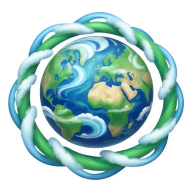 earth spinning sticker