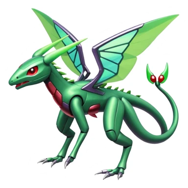 Miraidon-Genesect-Vikavolt-Vibrava-Flygon-fusion-hybrid-creature, full body sticker