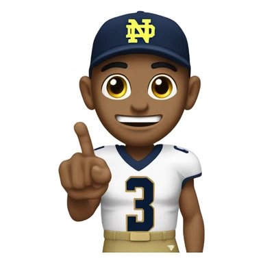 Notre Dame football fan sticker