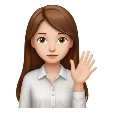 like this but with only one hand and its a girl sticker